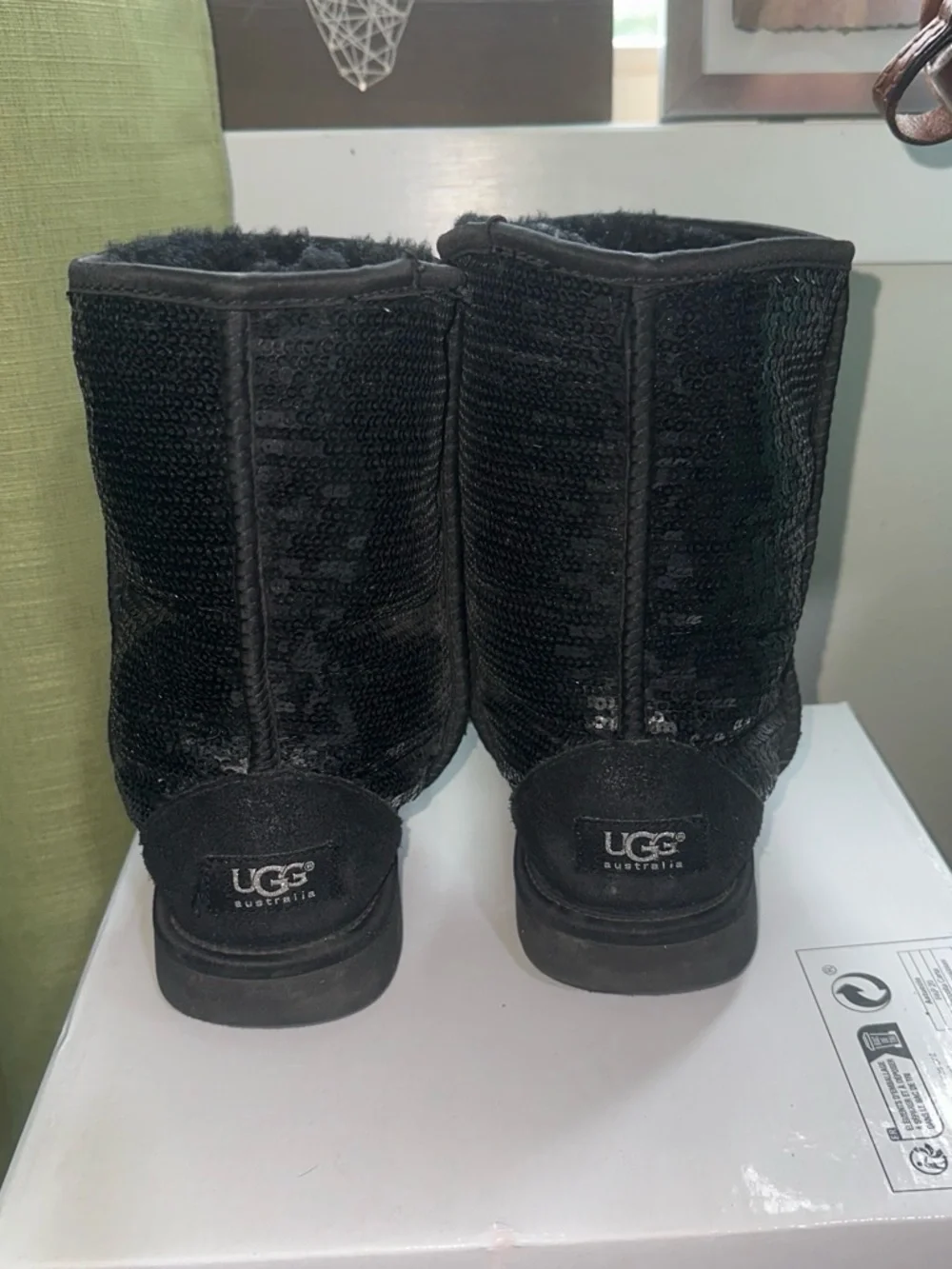 UGG black sequin